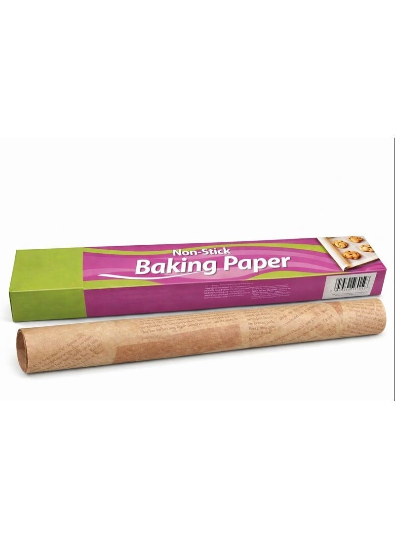Grease-resistant parchment paper for cooking, high-temperature resistant, ideal for lining the oven, microwave, and refrigerator. Non-stick roll for kitchen use - Image 1